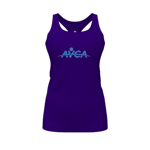 [FT0TRBPP-FYS-LOGO1] Decker Racerback Tank Top (Female Youth S, Purple, Logo 1)