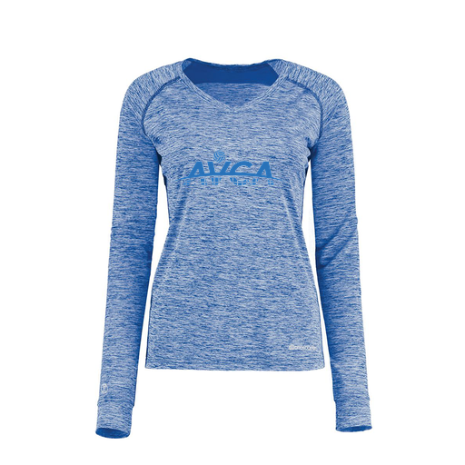 [222770.U55.XS-LOGO1] Ladies Electric Long Sleeve Shirt (Female Adult XS, Royal, Logo 1)
