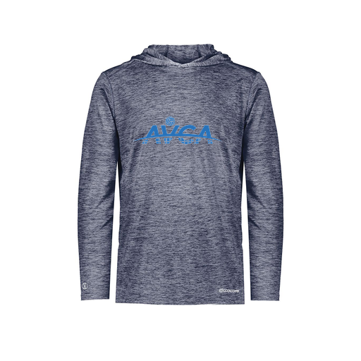 [FOLHCGNV-YS-LOGO1] Decker Youth Charge Hoodie (Youth S, Navy, Logo 1)