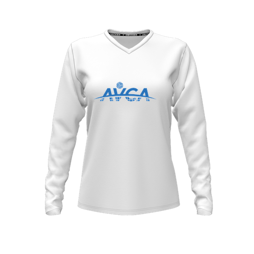 [FTLVCFWH-FYXS-LOGO1] Comfort T-Shirt (Female Youth XS, White, V Neck, Logo 1, Long Sleeve)