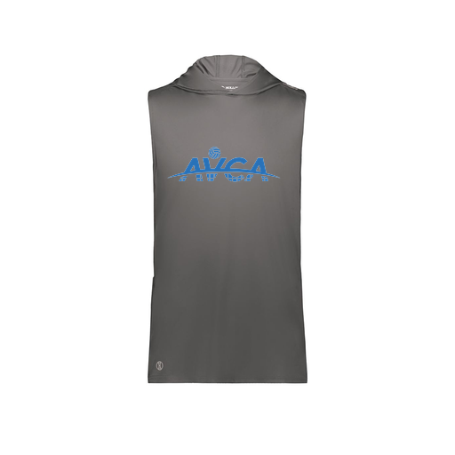 [222590.98D.XS-LOGO1] Men's CoolDry Sleeveless Hoodie (Adult XS, Gray, Logo 1)